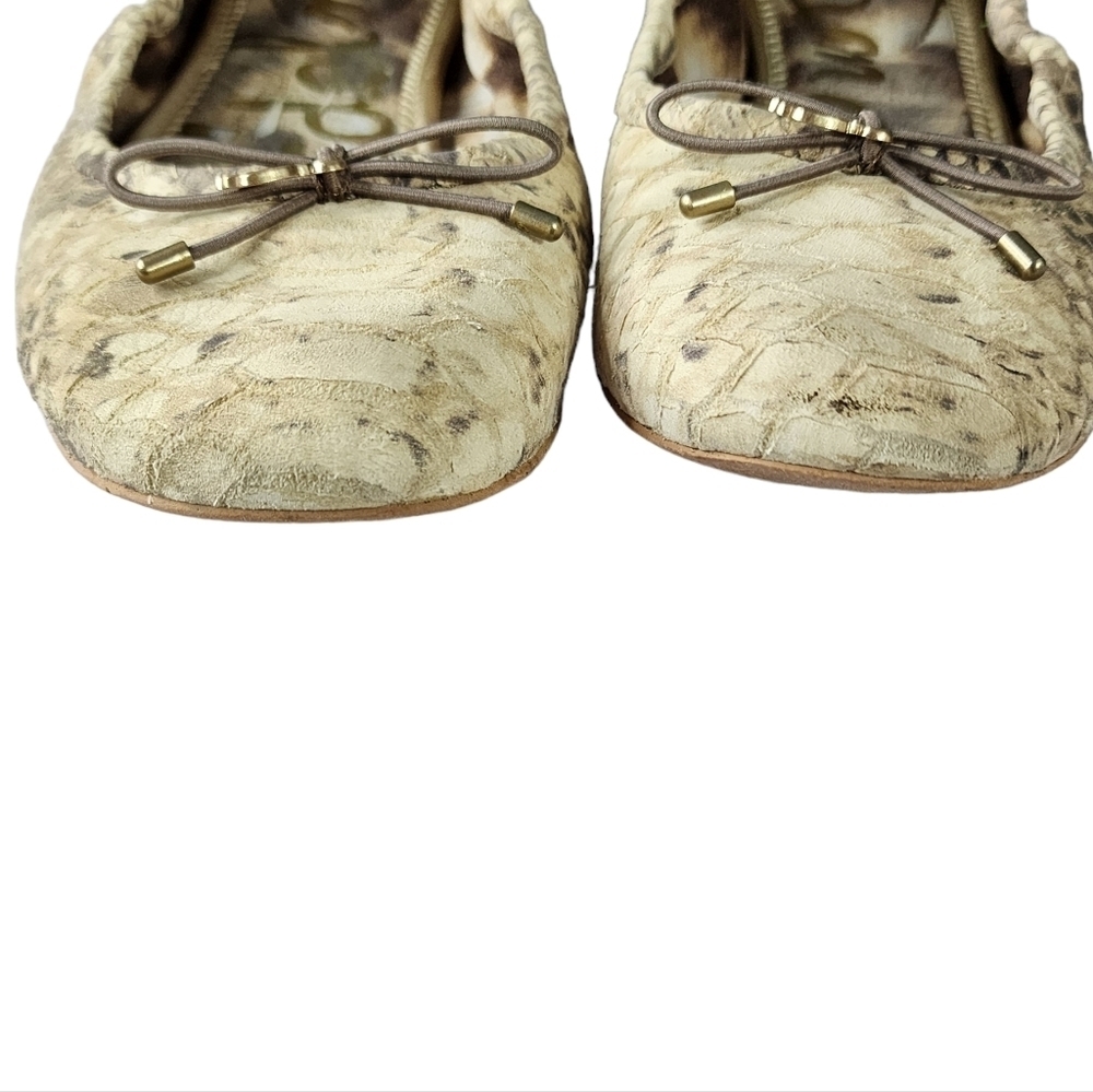 Sam Edelman Felicia Snake Python Leather Flats - image 4